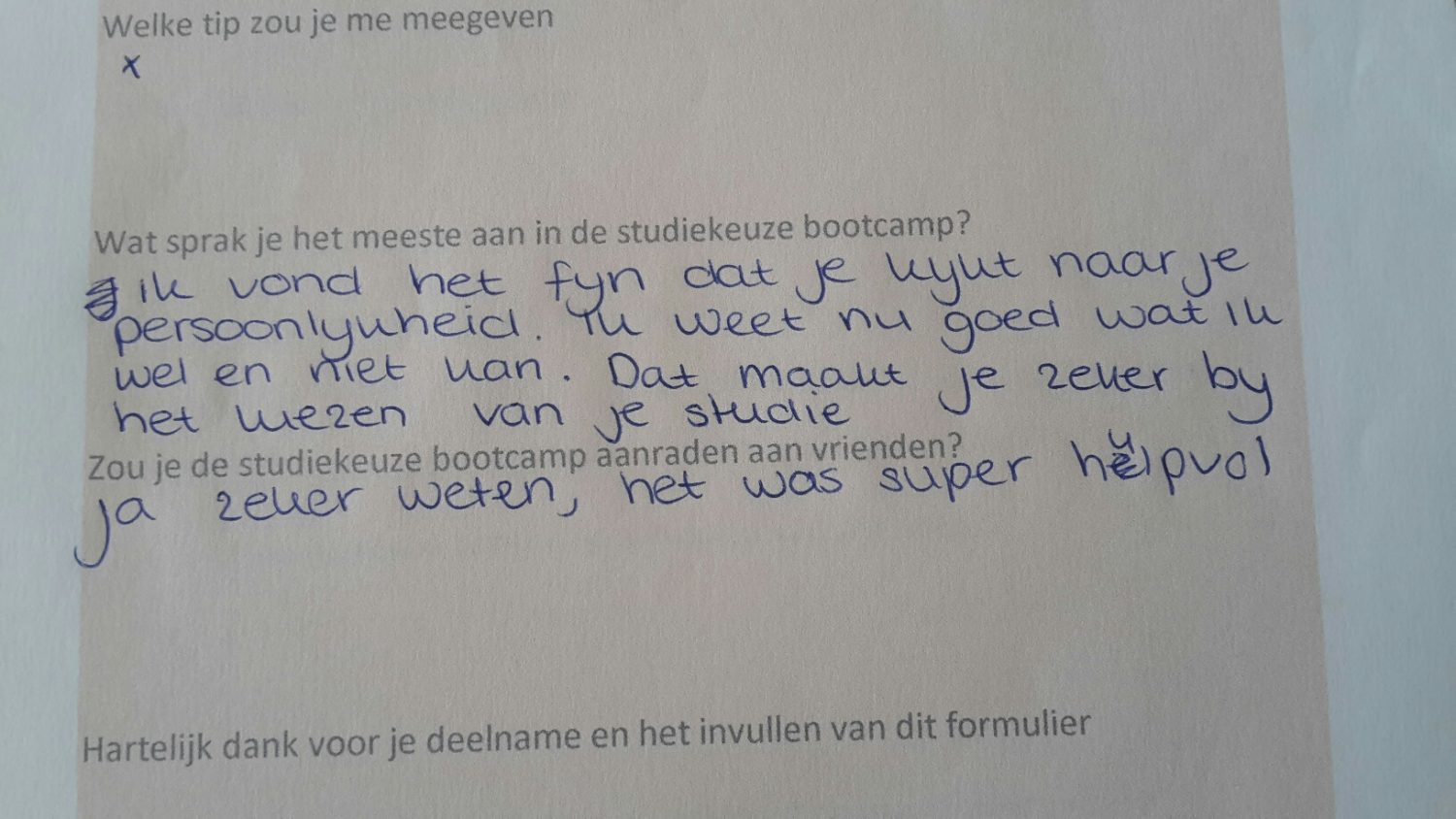 En wat vonden ze ervan? - Welke studie past bij mij